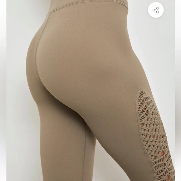 Carbon38 Sayang Macrame Legging in Melt. Size Large.